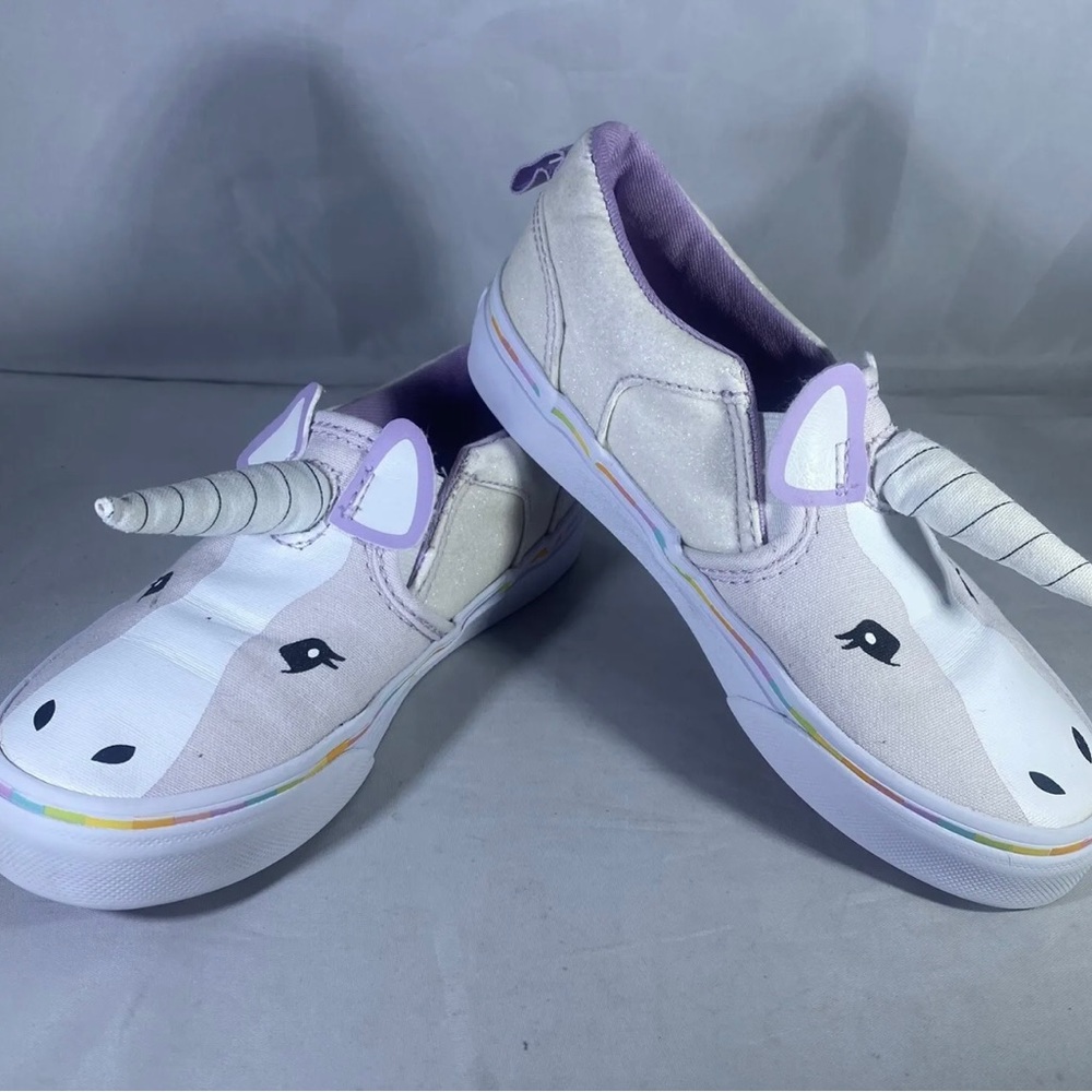 Girls vans unicorns slip on size 9